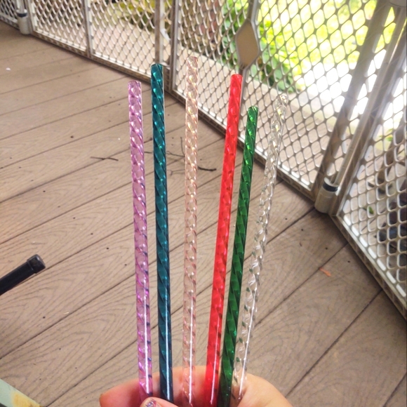 Set of 6 ❤️ twist design straws - Picture 1 of 4